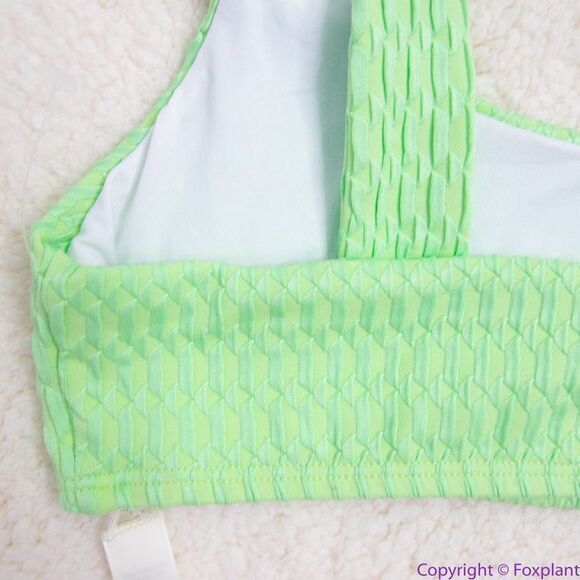NEW Seea x Free People Georgia bikini top, green, S - Picture 12 of 15